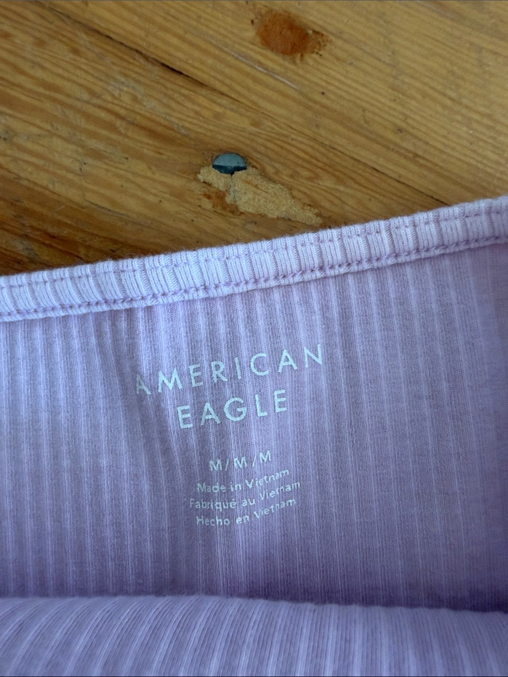 American Eagle Lace Trim Halter Tank Top Medium - Picture 3 of 5